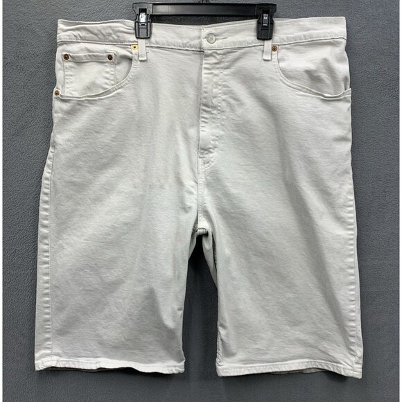 Levi's 569 Denim Shorts Mens Loose Straight Off White PC9-35569-0340 Size 38 - Picture 1 of 15